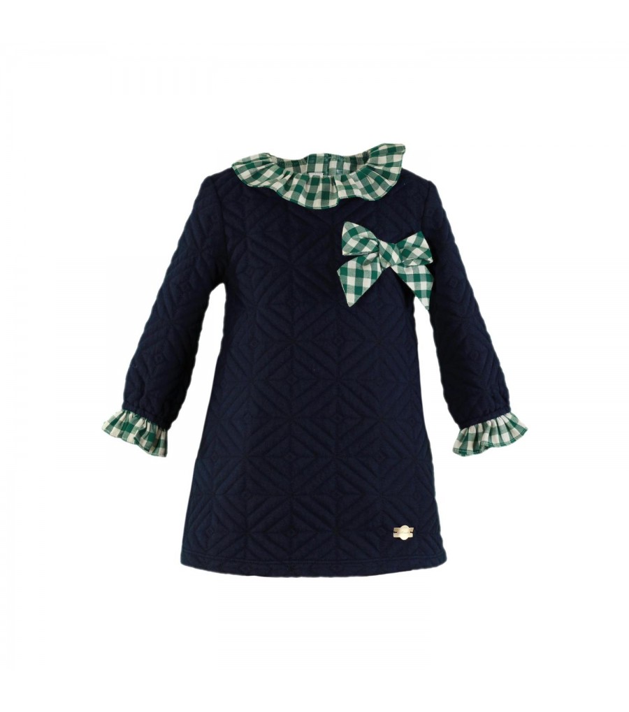 VESTIDO CON VOLANTES Y LAZO... 2