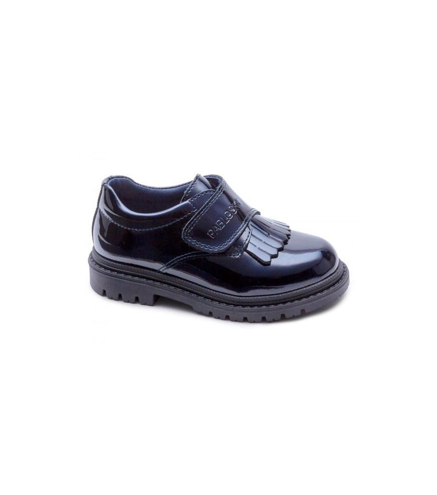 MOCASINES DE CHAROL AZUL...