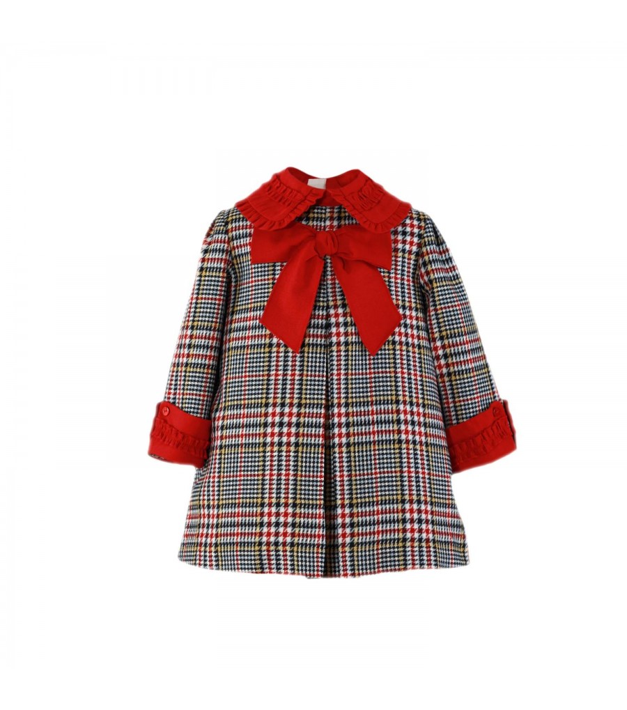 VESTIDO DE CUADROS CON LAZO...