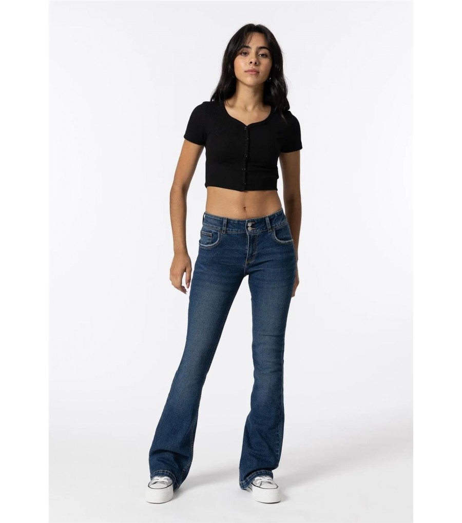 JEANS PAIGE FLARE DE TIRO...