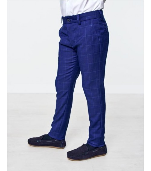 PANTALON DE TRAJE CHINO DE CUADROS PARA CHICO SPAGNOLO 5777