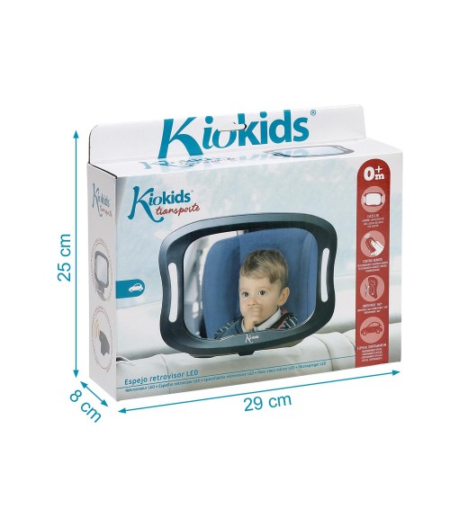 ESPEJO RETROVISOR PARA CONTRAMARCHA CON LED Y CONTROL REMOTO KIOKIDS 2508