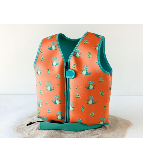 CHALECO DE NEOPRENO COCODRILO NARANJA DE 3 A 6 AÑOS KIOKIDS 4373