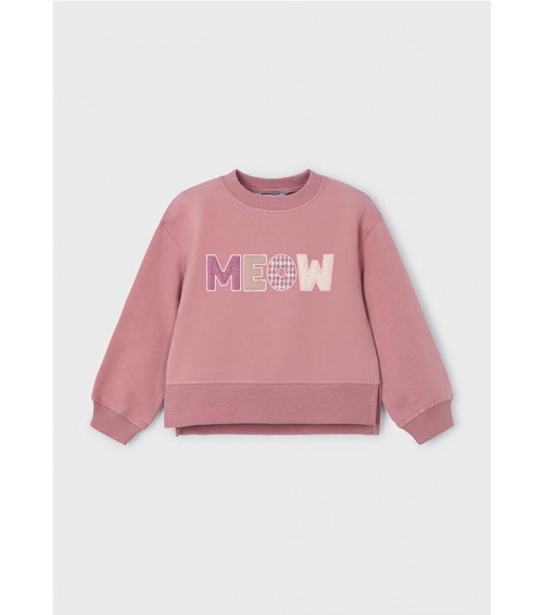 SUDADERA MANGAS ABULLONADAS PARA NIÑA MAYORAL 4482