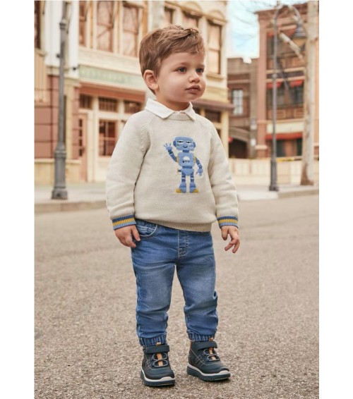 PANTALON VAQUERO JOGGER PARA BEBE NIÑO MAYORAL 2534