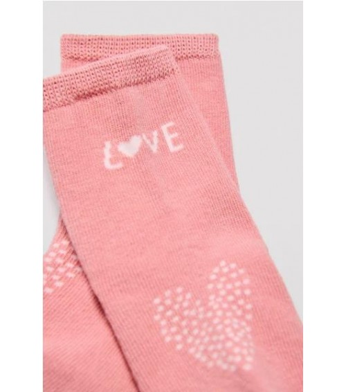 PACK 2 CALCETINES ESTAMPADO CORAZONES PARA BEBE NIÑA YSABEL MORA 52837