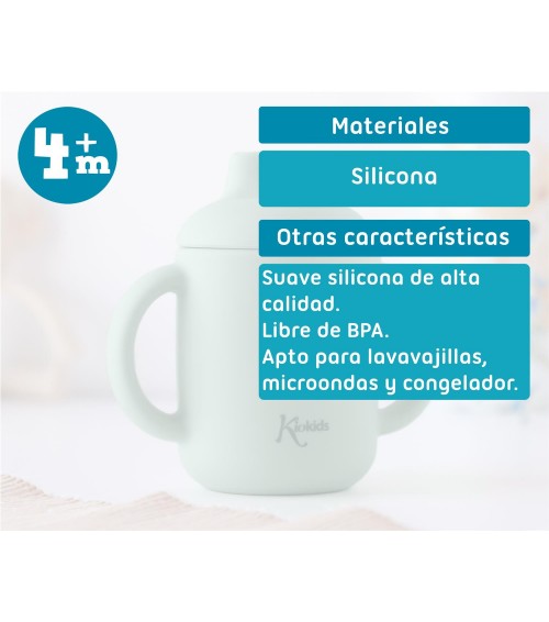 TAZA DE SILICONA PARA BEBE KIOKIDS 3783