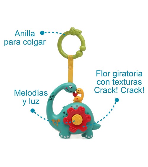 LLAVERO DINOSAURIO MUSICAL ELECTRICO PARA BEBE KIOKIDS 4423