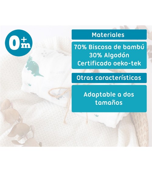 MUSELINA BAMBU PARA BEBE KIOKIDS 3505