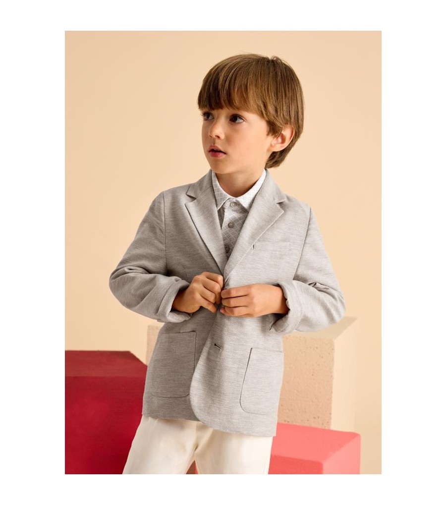 Chaqueta con lino niño 3417