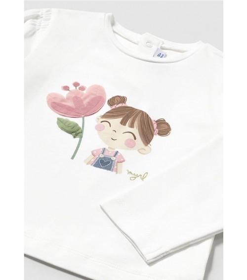 CAMISETA MANGA LARGA FLOR 1050
