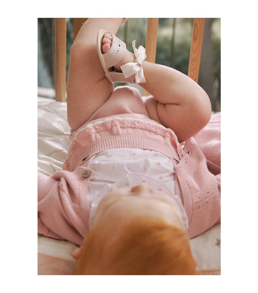 Conjunto peto tricot y...