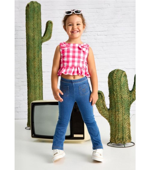 Legging vaquero acampanado niña 3702