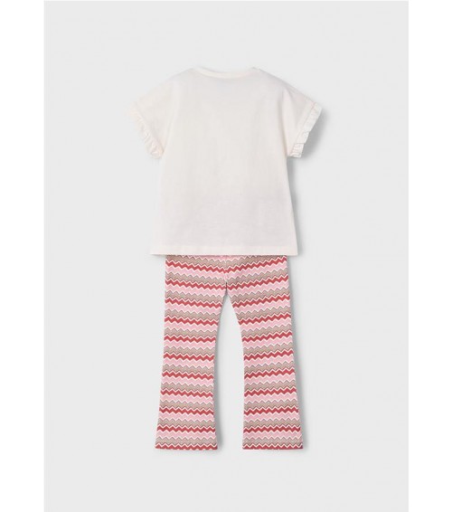 Conjunto legging acampanado y camiseta niña 3709