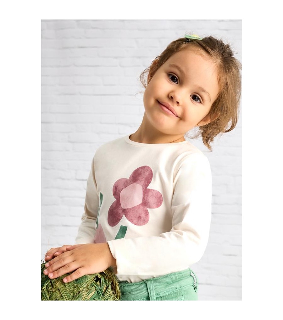 Camiseta manga larga flores... 2