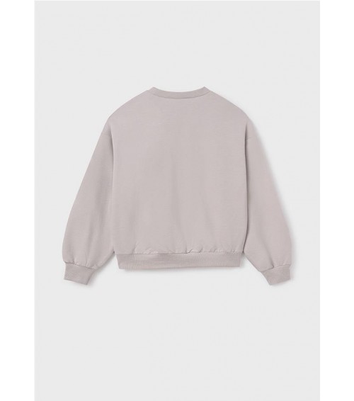 Sudadera texto metalizado chica 6402