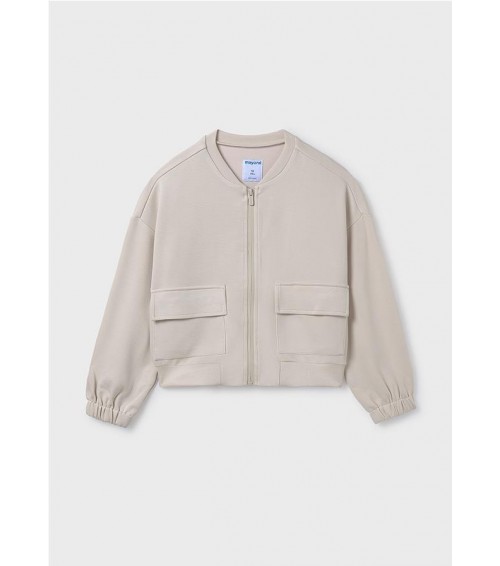 Sudadera cremallera bolsillos chica 6407