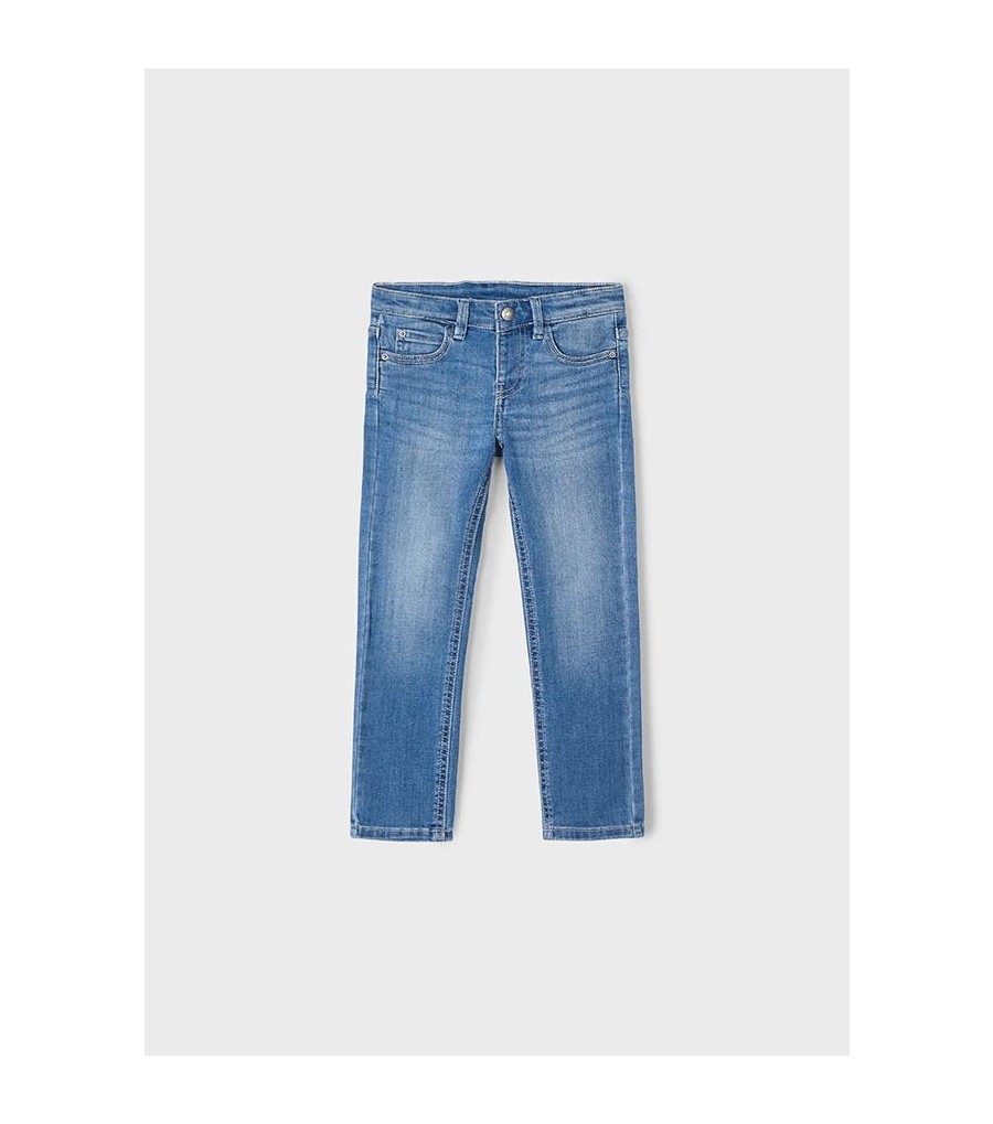Pantalón vaquero ajustado básico niño 515