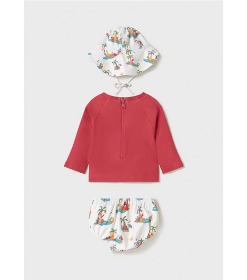 Conjunto 3 piezas baño camiseta protección solar recién nacido 1669