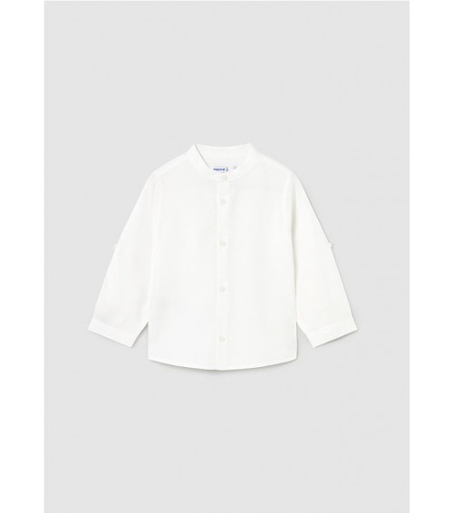 Camisa manga larga cuello mao bebé 1115