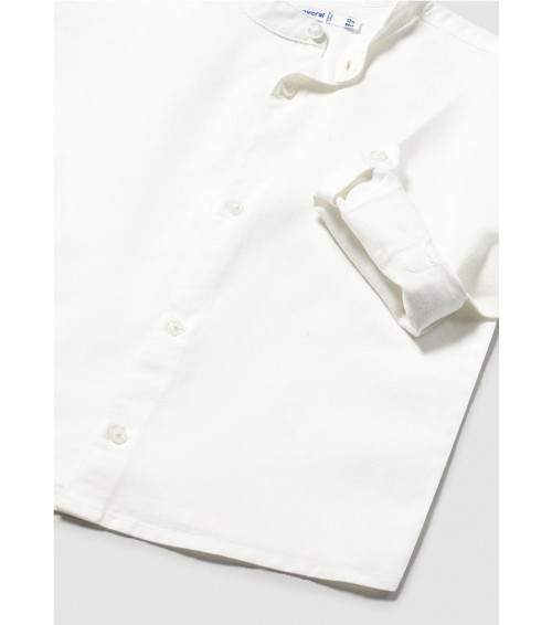 Camisa manga larga cuello mao bebé 1115
