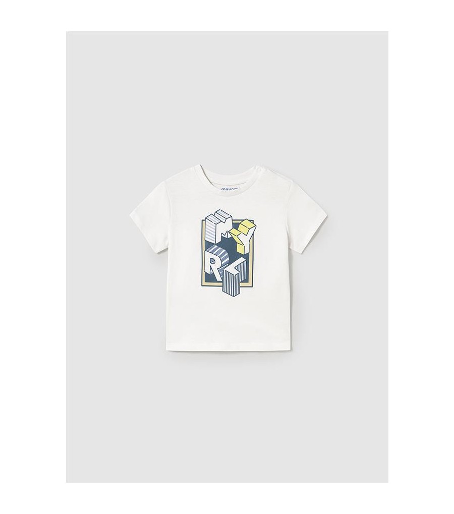 Camiseta básica letras bebé...