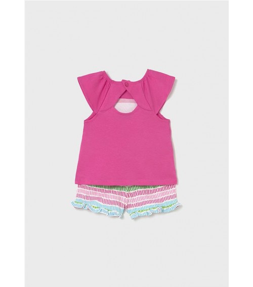 Conjunto pantalón corto y camiseta frutas bebé 1233