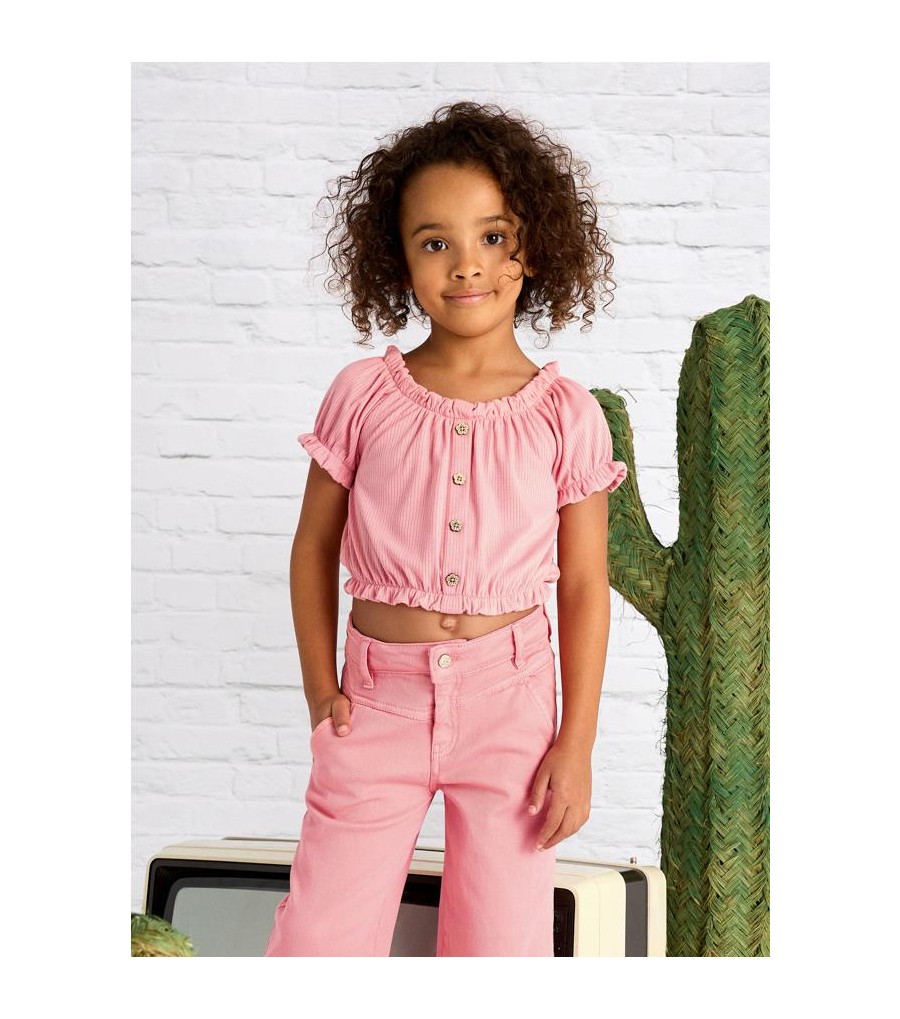 Top canalé niña 3008