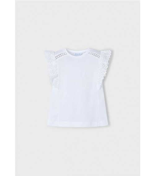 Camiseta detalles croché niña 3010
