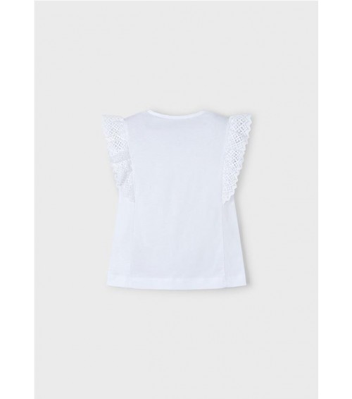 Camiseta detalles croché niña 3010