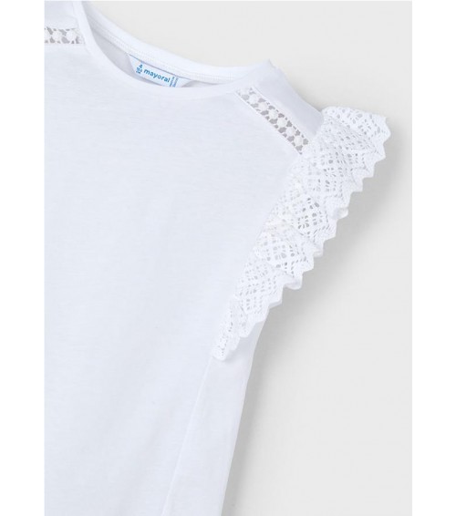 Camiseta detalles croché niña 3010
