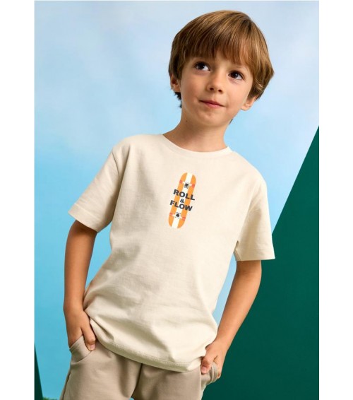 Camiseta estampado trasero monopatín niño 3039
