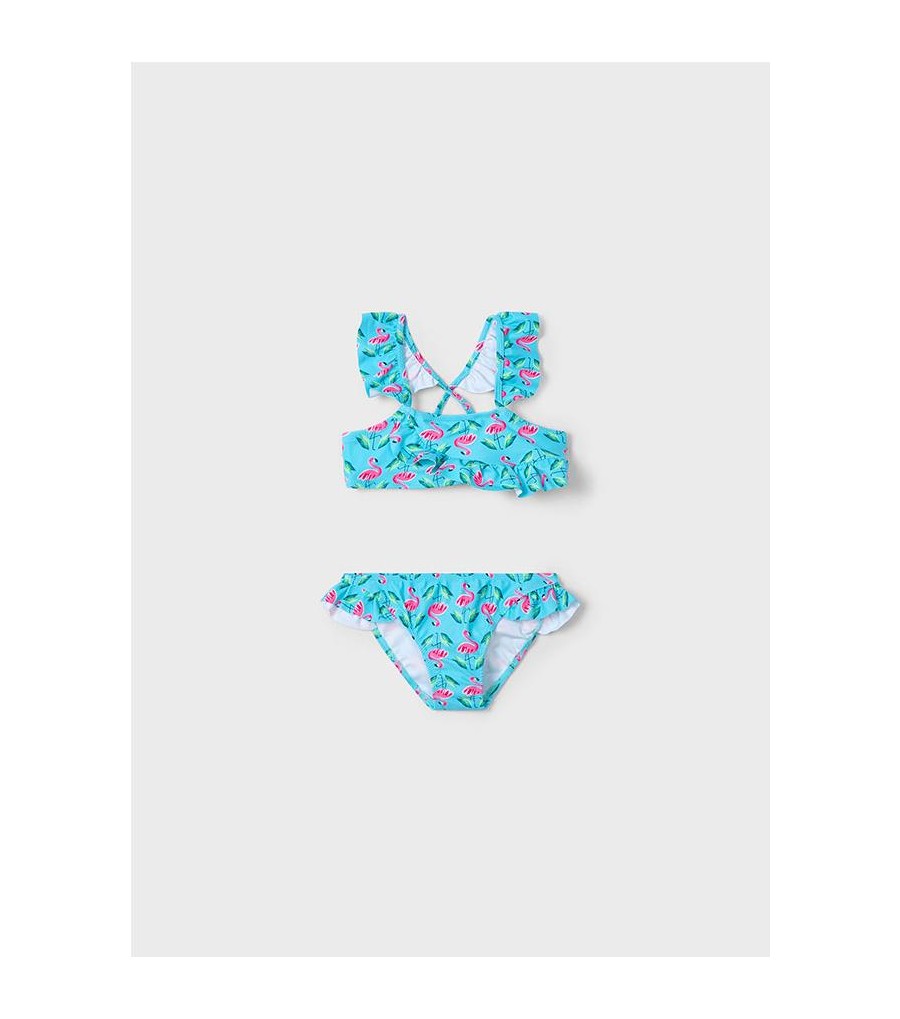 Bikini estampado volantes...