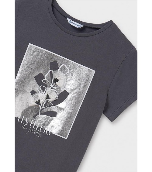 Camiseta bordado flor chica 6020