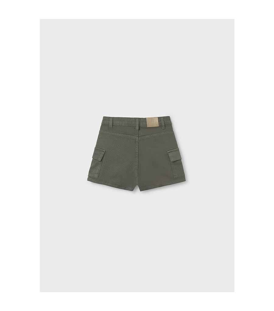 Pantalón corto cargo sarga... 2