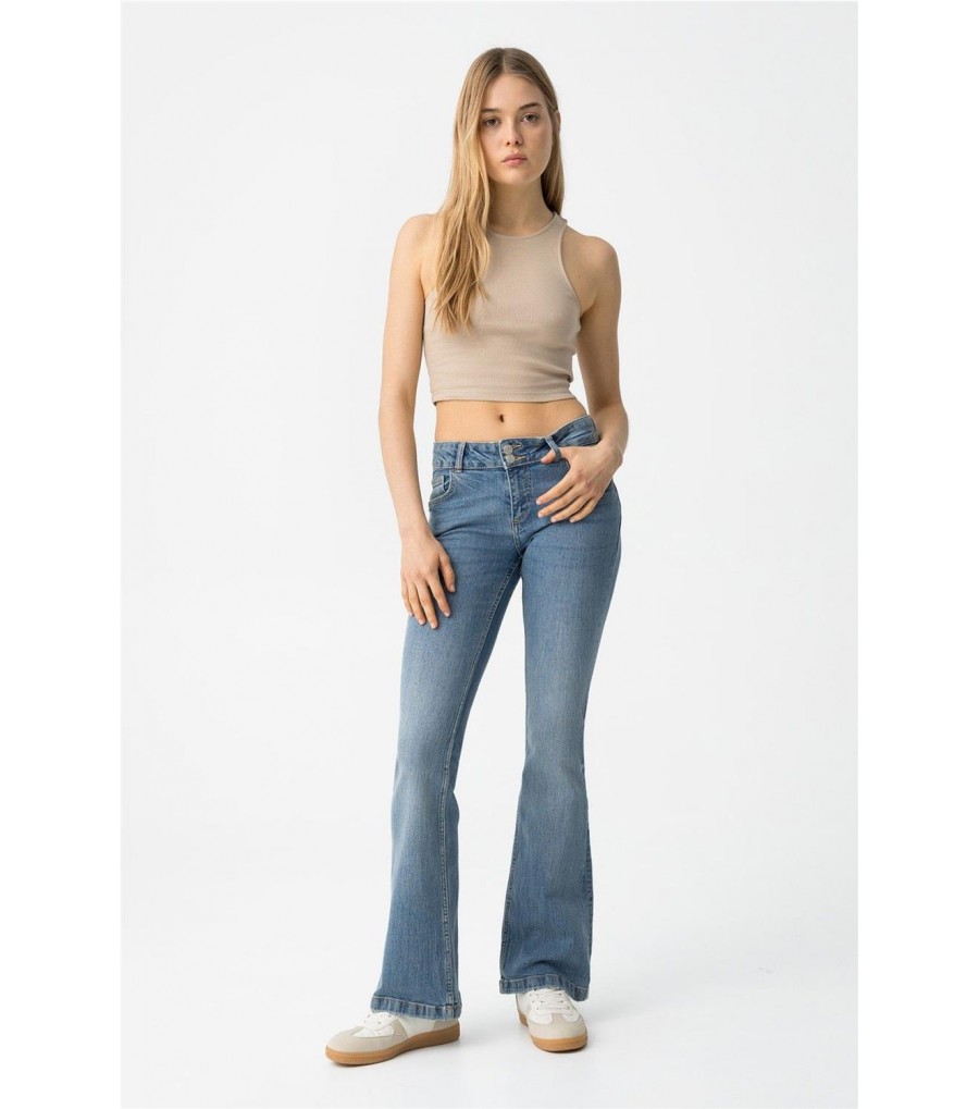 Jeans acampanados 10059279
