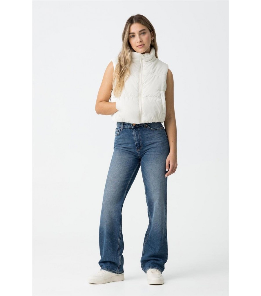 Jeans de tiro alto 10059137