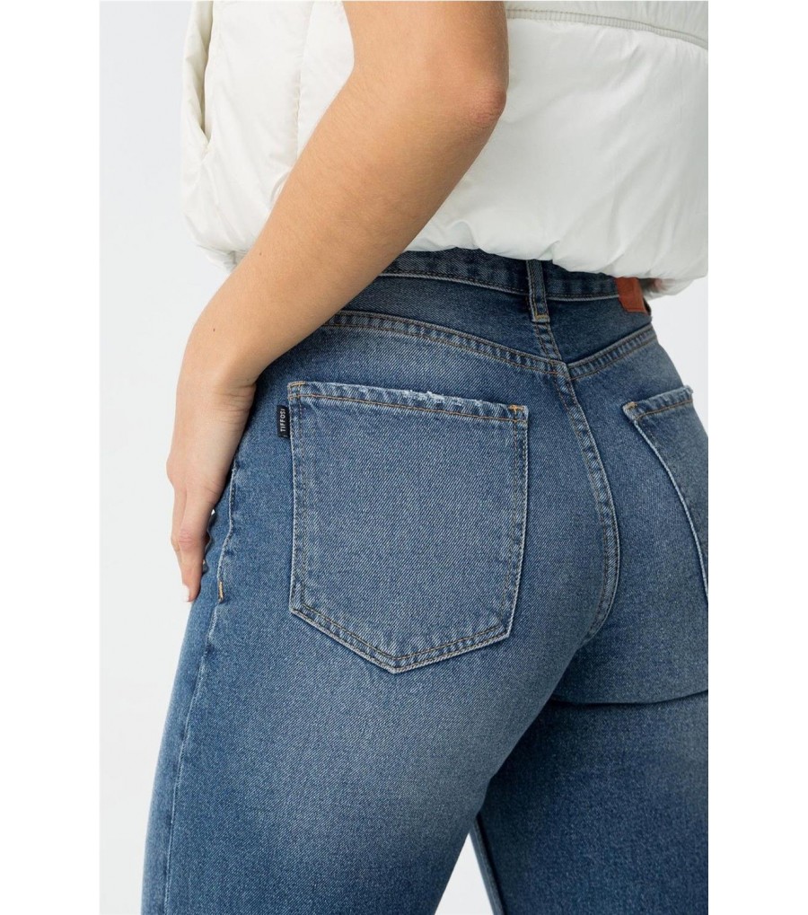 Jeans de tiro alto 10059137
 2