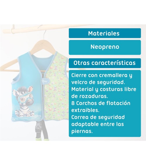 CHALECO NEOPRENO VERD 12-24M
