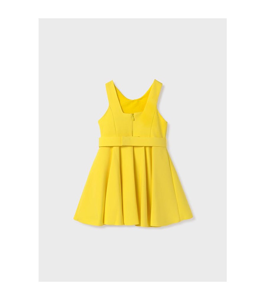 Vestido crepe aplique... 2