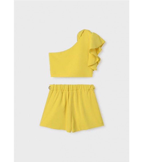 Conjunto bermuda crepe fluido niña 5246