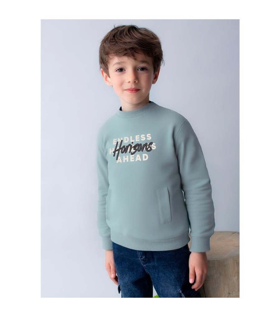 Sudadera bordado unisex infantil 4408