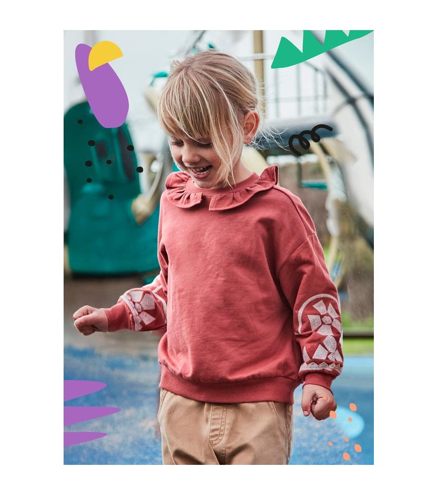 Sudadera cuello volante niña 4430