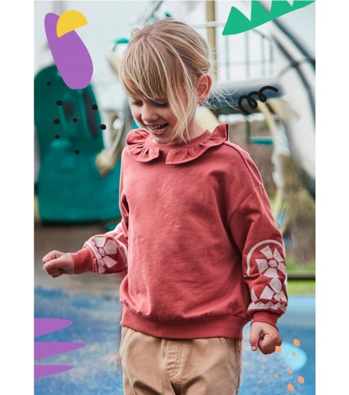 Sudadera cuello volante niña 4430