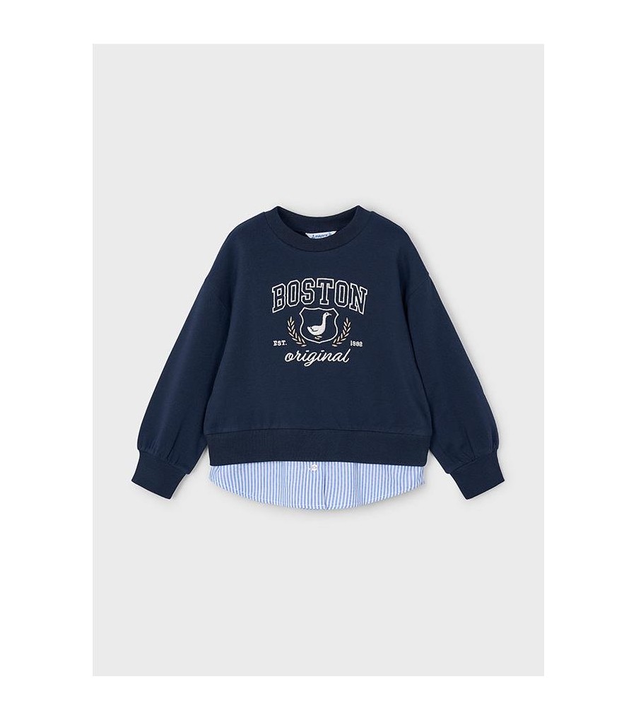 Sudadera combinada niña 4435 2