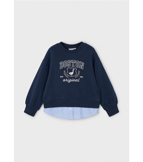 Sudadera combinada niña 4435