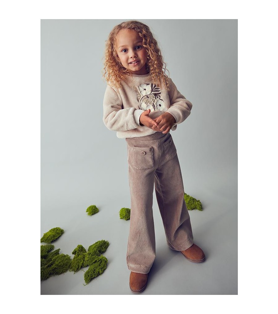 Pantalón punto pana niña 4575
