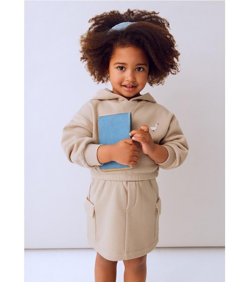 Conjunto falda cargo y sudadera niña 4935