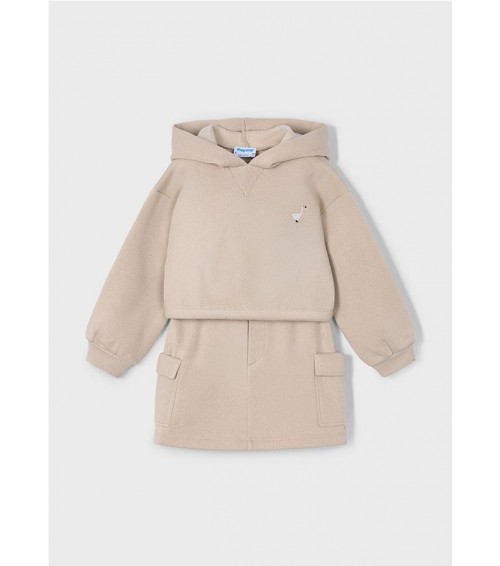 Conjunto falda cargo y sudadera niña 4935