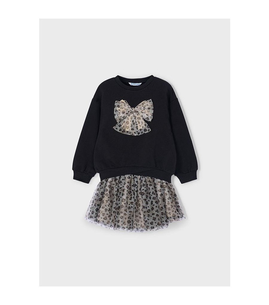 Conjunto falda tul y sudadera niña 4936
